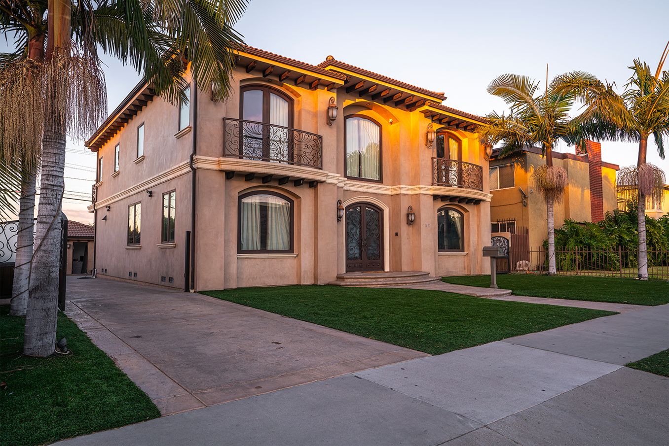 Front of the sober living home