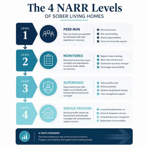 The levels of care in addiction recovery